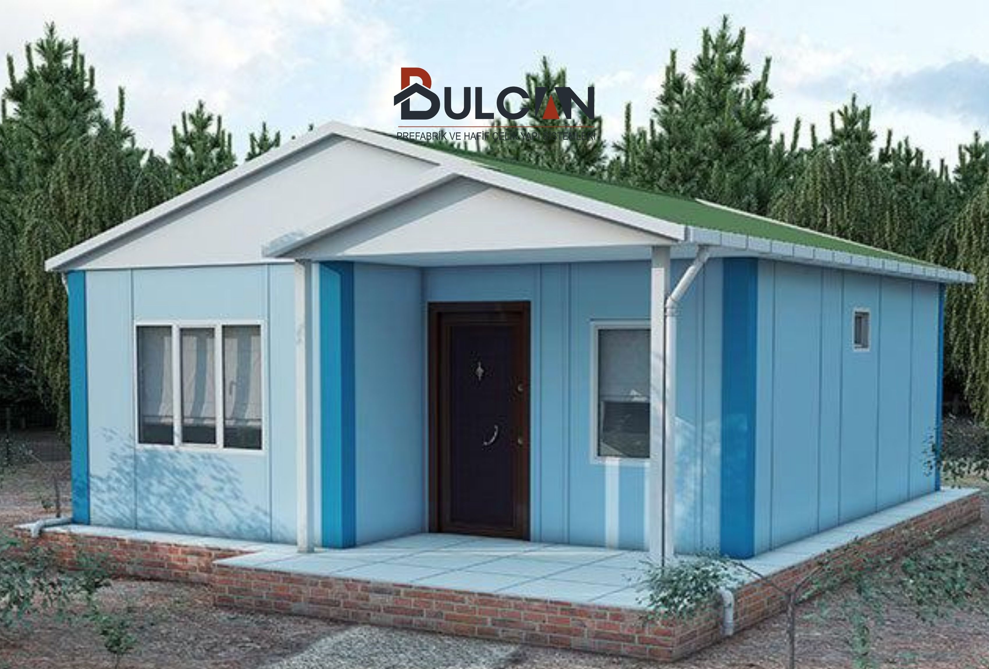 53 m² 2+1 Tek Kat Prefabrik Ev