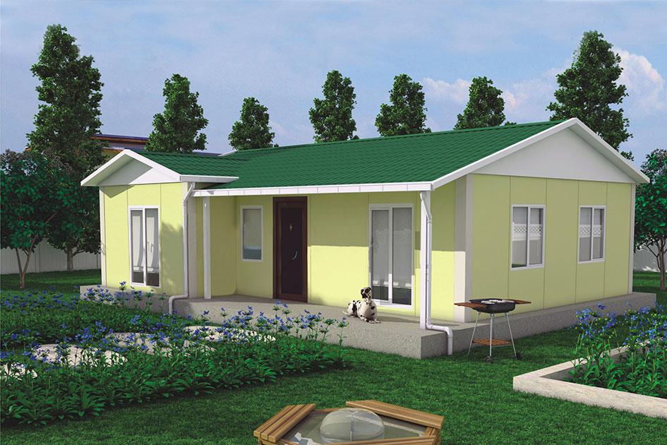 78 m² 2+1 Tek Kat Prefabrik Ev görsel 1