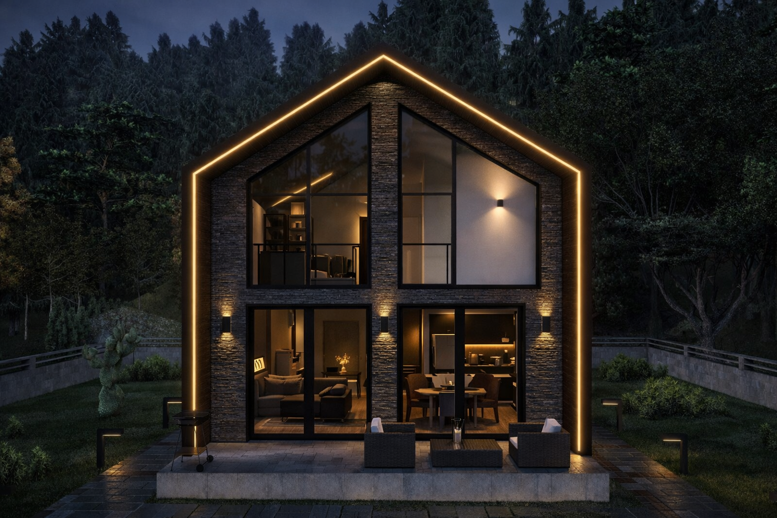 210 m² 4+1 Dubleks Çelik Villa görsel 1