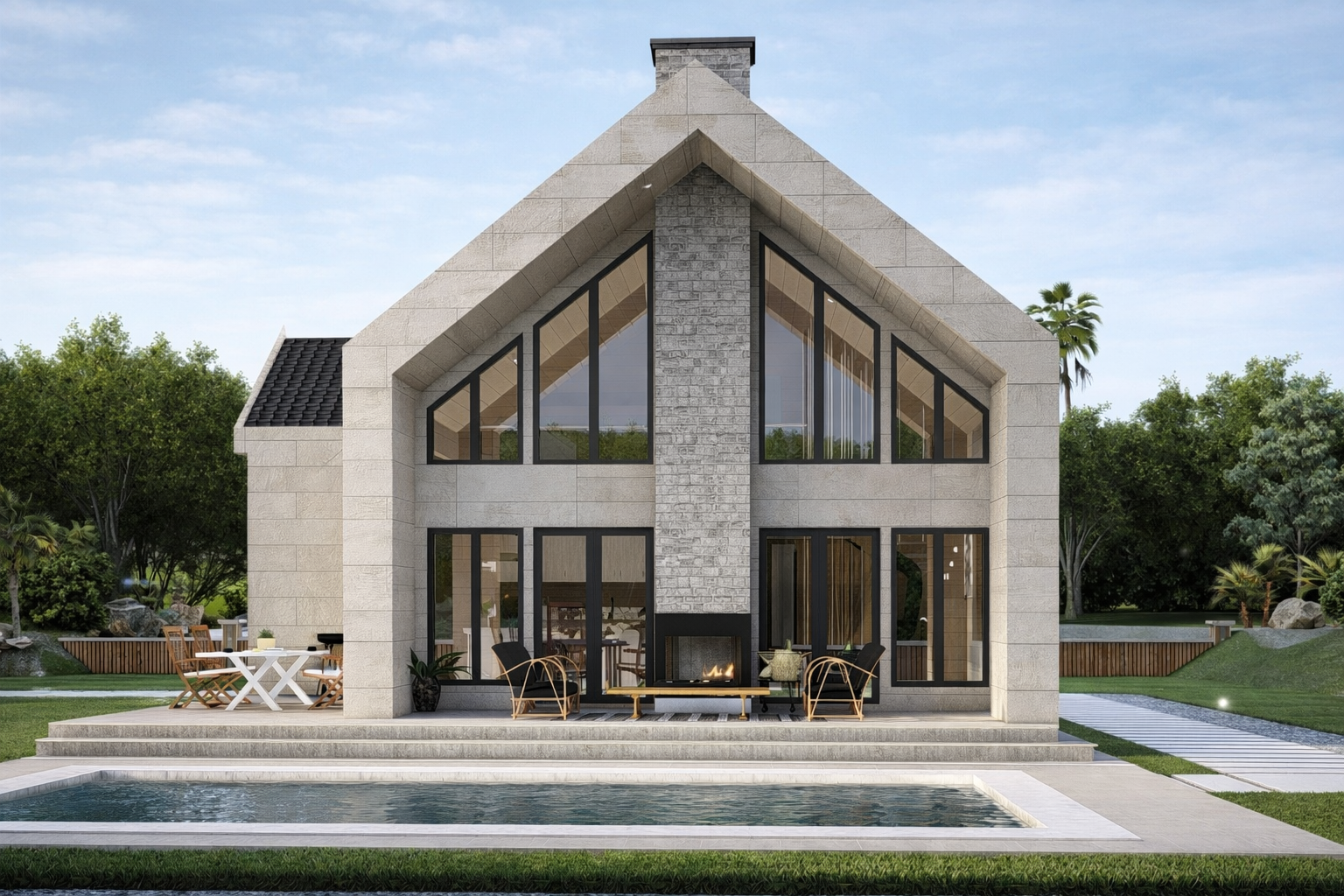 216 m² 3+1 Dubleks Çelik Villa görsel 1