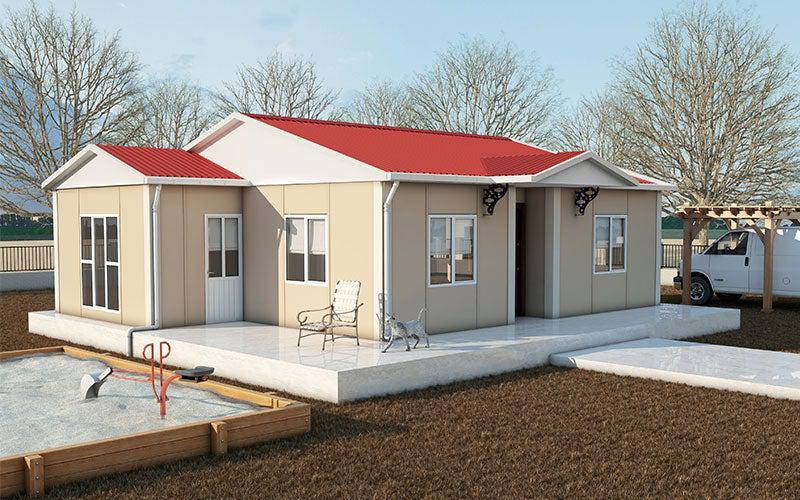 72 m² 2+1 Tek Kat Prefabrik Ev görsel 2