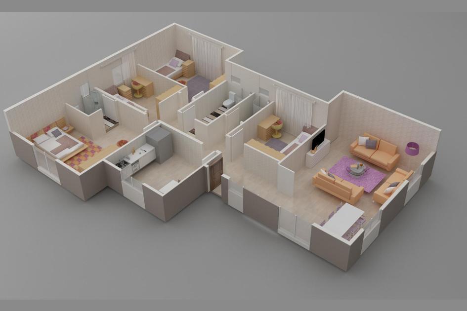 166 m² 4+1 Tek Kat Prefabrik Ev son görsel