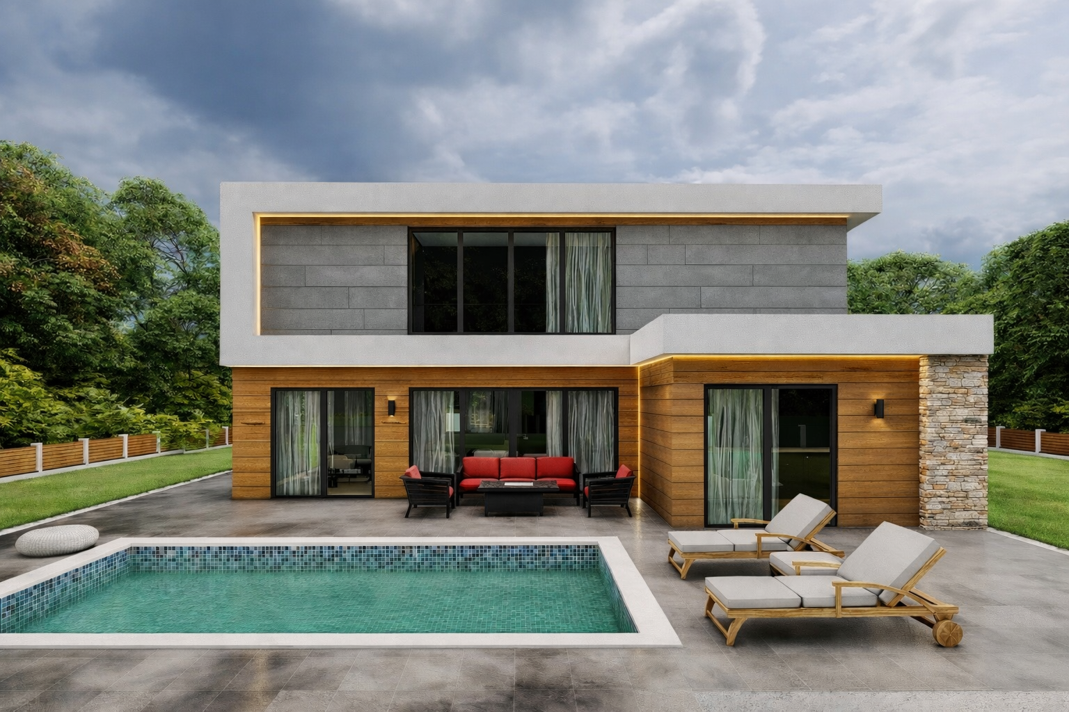 176 m² 2+1 Dubleks Çelik Villa görsel 2