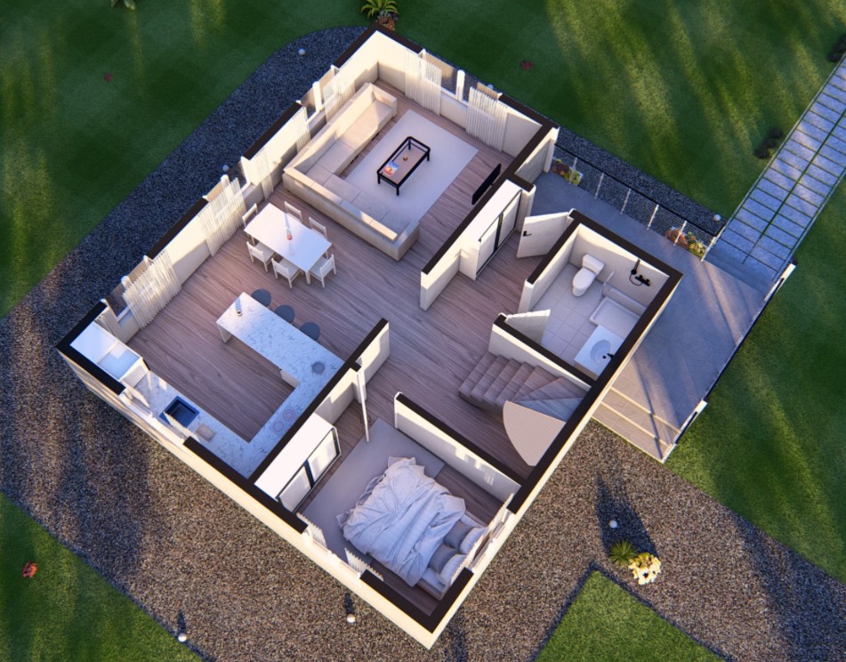 182 m² 5+1 Dubleks Çelik Villa görsel 5